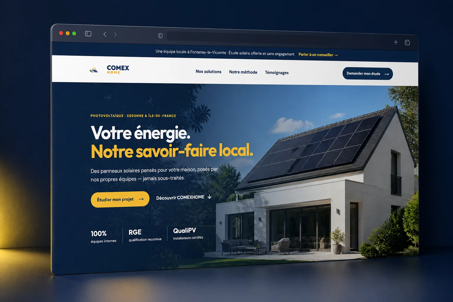 Aperçu du site Comexhome